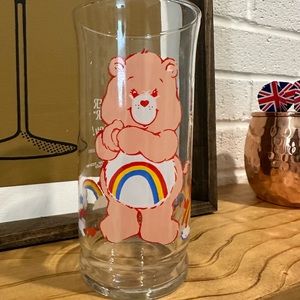Cheer Bear Care Bear Pizza Hut Glass from 1980’s